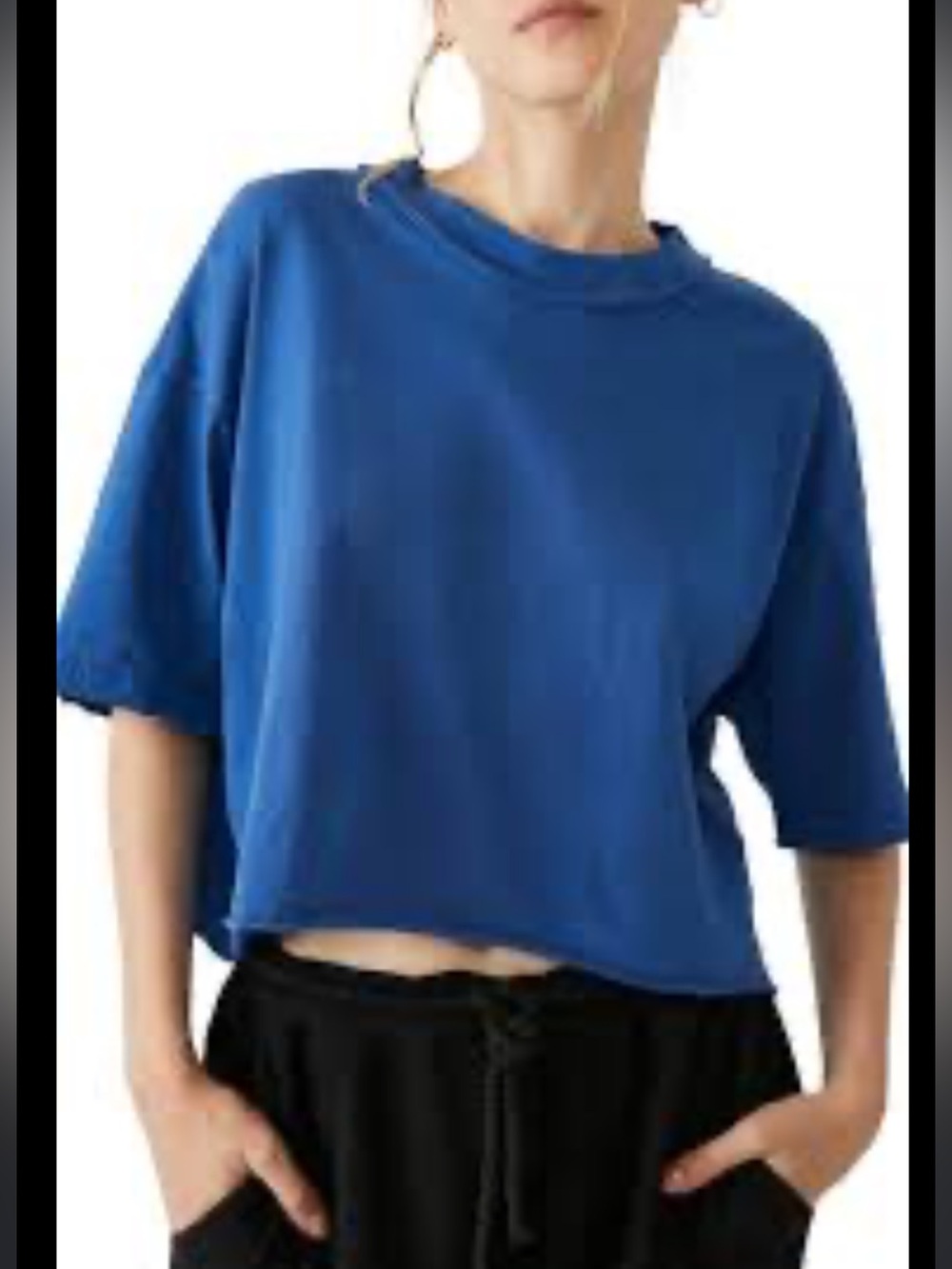 NWOT FP Movement Inspire Short Sleeve Tee in Light Cobalt Blue Size XS & Med